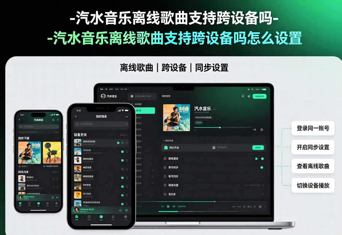 汽水音乐离线歌曲支持跨设备吗-汽水音乐离线歌曲支持跨设备吗怎么设置？
